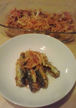 豆イワシの野菜たっぷりマリネ-レシピのメイン写真