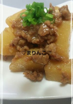 ♡挽き肉とじゃがいもの味噌煮♡-レシピのメイン写真