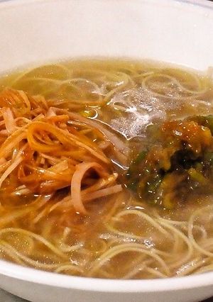 棒ラーメンで三度おいしい「ねぎラーメン」-レシピのメイン写真