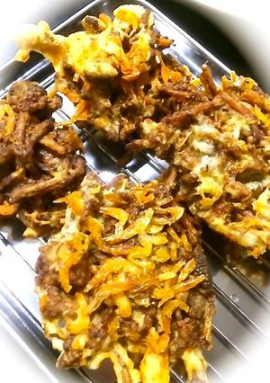 卵とじリメイク◎つくしのかき揚げ☆-レシピのメイン写真