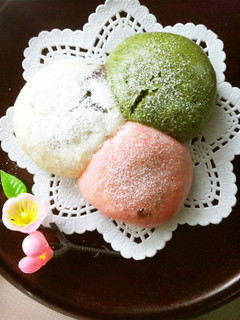 三色ちぎり饅頭-レシピのメイン写真