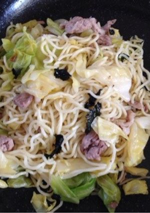 韓国のり塩焼きそば-レシピのメイン写真