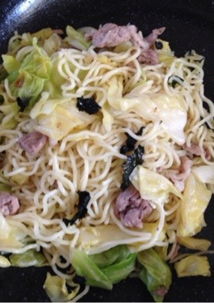 韓国のり塩焼きそば-レシピのメイン写真