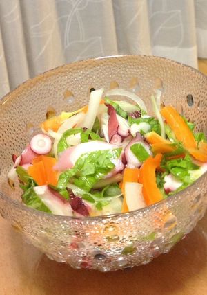タコと野菜のマリネ-レシピのメイン写真