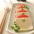 春トマトとお豆腐のサラダ*わさび添え…