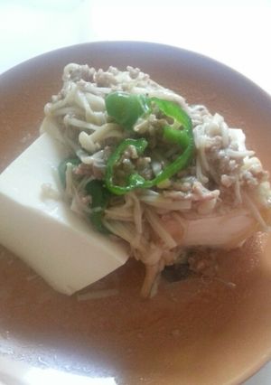 ひき肉の中華風あんかけ豆腐-レシピのメイン写真
