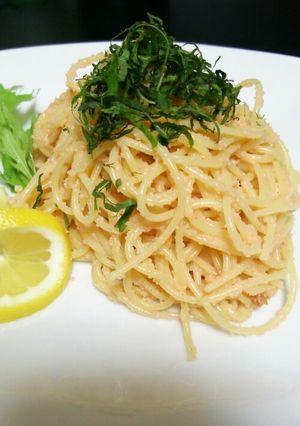 混ぜるだけ!うに明太子とレモンのパスタ-レシピのメイン写真