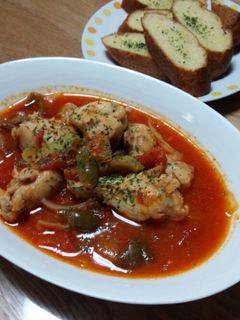 手羽元のトマト煮込み-レシピのメイン写真