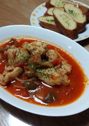 手羽元のトマト煮込み-レシピのメイン写真