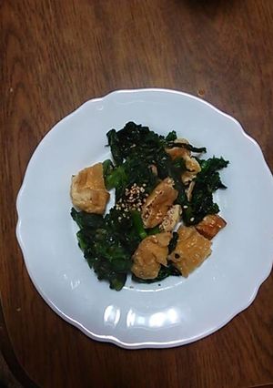 チンゲン菜と油揚げの簡単炒め煮♪-レシピのメイン写真