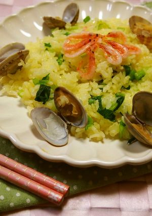 炊飯器で簡単！春色サフランライス-レシピのメイン写真