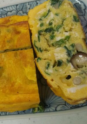 ニラ玉卵焼き-レシピのメイン写真