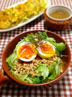 豆腐そぼろのサラダ丼-レシピのメイン写真