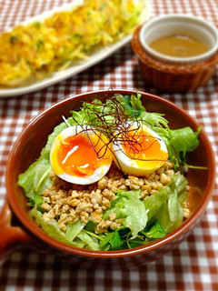 豆腐そぼろのサラダ丼-レシピのメイン写真