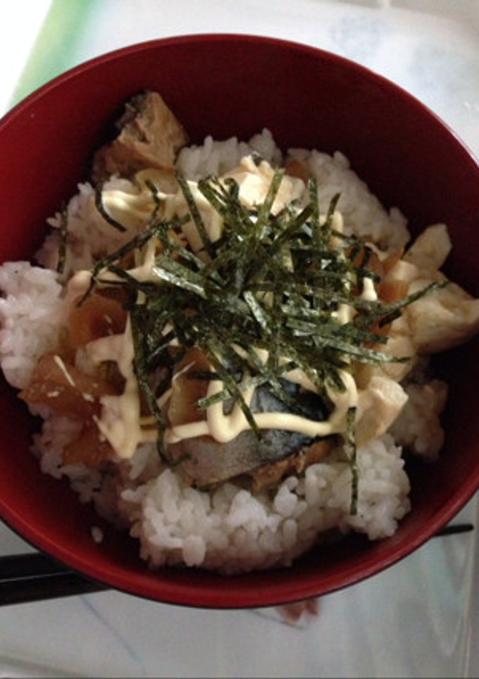 さばの水煮缶で☆レンジで簡単さばマヨ丼-レシピのメイン写真