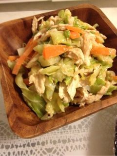 鶏胸とキャベツの胡麻ダレ棒々鶏風-レシピのメイン写真