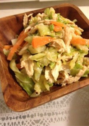 鶏胸とキャベツの胡麻ダレ棒々鶏風-レシピのメイン写真