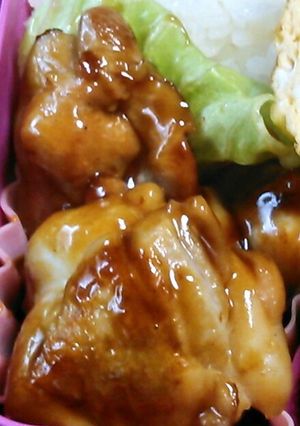 【お弁当】鶏肉照り焼き-レシピのメイン写真