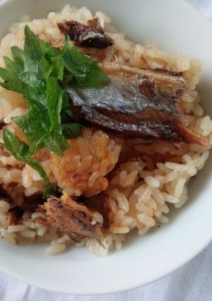 簡単♡さんまの蒲焼缶de炊き込みご飯-レシピのメイン写真