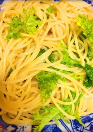 わさび菜とアンチョビのパスタ-レシピのメイン写真