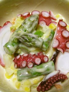 アスパラタコマヨサラダ 95kcal-レシピのメイン写真