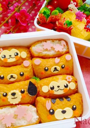 わいわい動物お稲荷さん♬お花見・運動会に-レシピのメイン写真