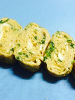 簡単!お弁当に!ネギ玉子焼き♡-レシピのメイン写真