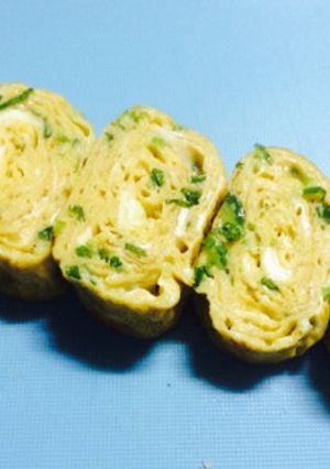 簡単！お弁当に！ネギ玉子焼き♡-レシピのメイン写真