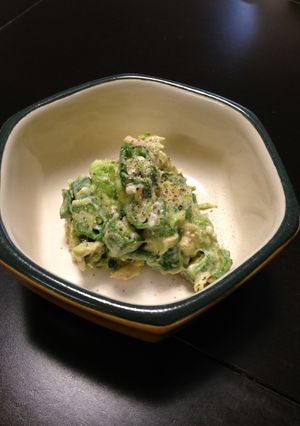 春色♬オクラとアボカドの和え物-レシピのメイン写真