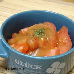 รูปของ ★和風サラダ★トマトの酢味噌かけ