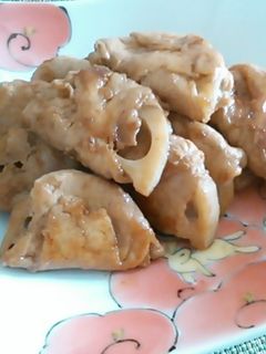 ☆蓮根の豚肉巻き☆-レシピのメイン写真