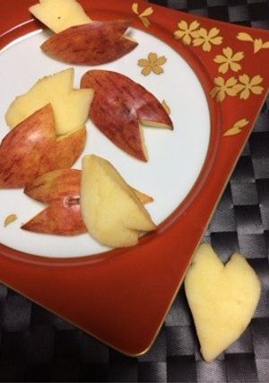 お花見シーズン！りんご桜！家でお花見！-レシピのメイン写真