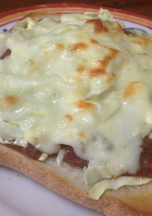 ＊キャベツinカレーチーズトースト＊-レシピのメイン写真