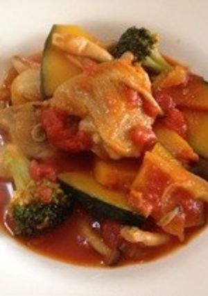 鶏と野菜のトマト煮-レシピのメイン写真