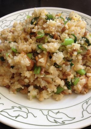 妊婦さんランチ♪小松菜と納豆のチャーハン-レシピのメイン写真