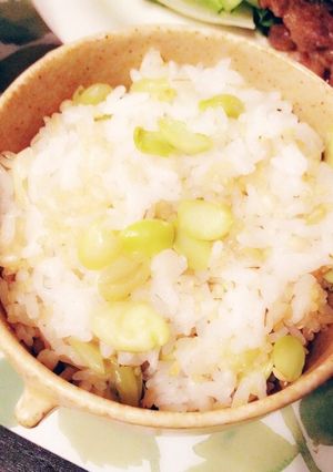 枝豆と麦のごはん♡-レシピのメイン写真