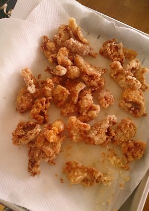 コンビニおつまみ鶏皮から揚げ-レシピのメイン写真