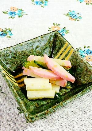 長芋・きゅうりと蒲鉾の酢の物♪-レシピのメイン写真