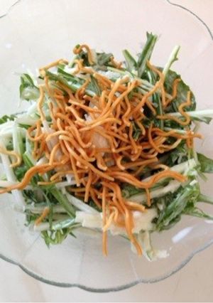 和田アキ子おすすめ帆立水菜サラダ-レシピのメイン写真