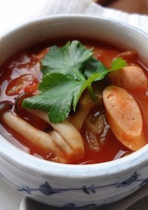 酸味まろやか　トマトとキャベツのスープ-レシピのメイン写真