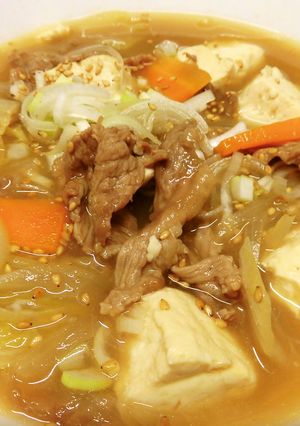 焼肉のたれで食べ応えのあるスープ-レシピのメイン写真