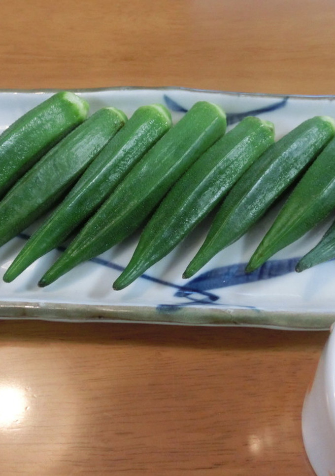 ゆず胡椒で頂く オクラのおひたし-レシピのメイン写真