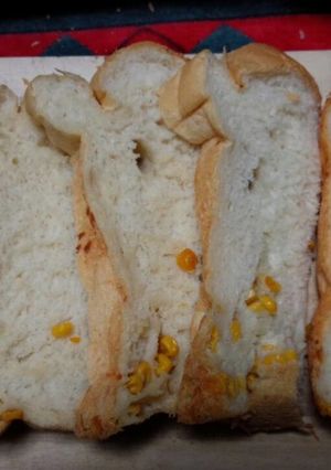 ＨＢでコーン食パン-レシピのメイン写真