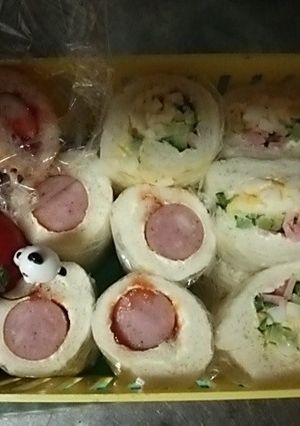 ロールサンドイッチ&ミミまで美味しく♪♪-レシピのメイン写真