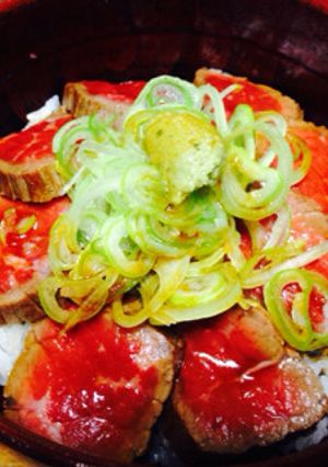 ごちそさん風ローストビーフ丼-レシピのメイン写真
