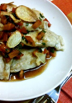 鶏胸肉さっぱりトマトだれガーリックソテー-レシピのメイン写真