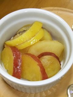 リンゴとサツマイモのはちみつレモン煮-レシピのメイン写真