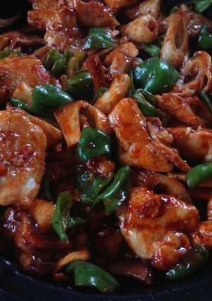 香味ダレ♡鶏むね肉とピーマンの甜麺醤炒め-レシピのメイン写真