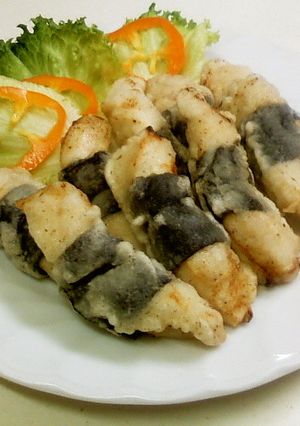 海苔巻き塩味鶏天ぷら-レシピのメイン写真