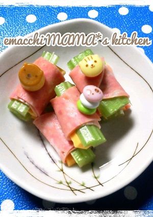 お弁当に「ハム＊チー＊セロリ」-レシピのメイン写真
